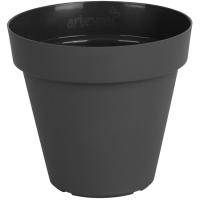 Maceta en pvc Capri, color antracita, 25 cm ARTEVASI, 1 ud