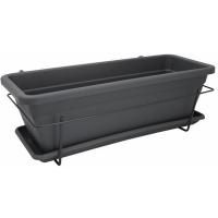 Kit jardinera Veneza Antracita,50 cm ARTEVASI, 1 ud