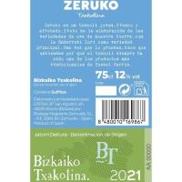 Txakoli D.O. Bizkaia ZERUKO, botella 75 cl