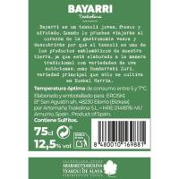 Txakoli D.O. Araba BAYARRI, botella 75 cl