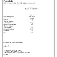 GALLO ogi arraspatu kurruskaria, paketea 500 g