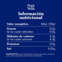 Agua con zumo de naranja FONT VELLA, botella 1,15 litros
