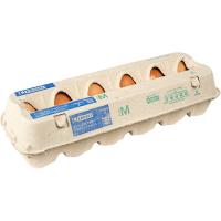 Huevos frescos M EROSKI, cartón 12 uds