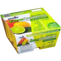 Gelatina de cítricos colágeno YELLIFRUT, pack 4x110 g