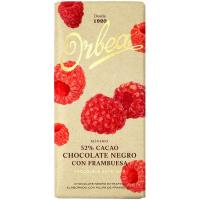 Chocolate negro con frambuesa ORBEA, tableta 125 g