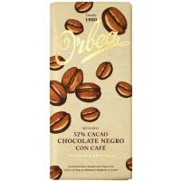 Chocolate negro con café ORBEA, tableta 125 g