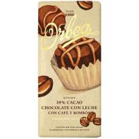 Chocolate con leche de bombón-café ORBEA, tableta 125 g