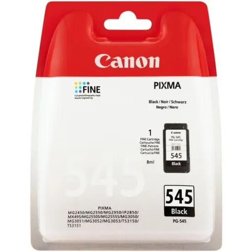 Cartucho de tinta original negro, PG-545 CANON, 1 ud Cartucho de tinta original negro, PG-545 CANON, 1 ud