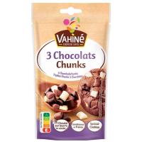 Pepitas Chunks 3 chocolates VAHINÉ, bolsa 100 g Pepitas Chunks 3 chocolates VAHINÉ, bolsa 100 g