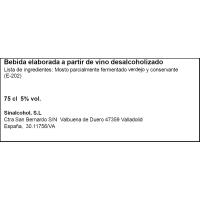 Vino Blanco Verdejo Frizzante 5.0 WIN, botella 75 cl