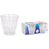Vaso de agua Picardie, vidrio templado transparente, 31 cl DURALEX, Pack 4 uds