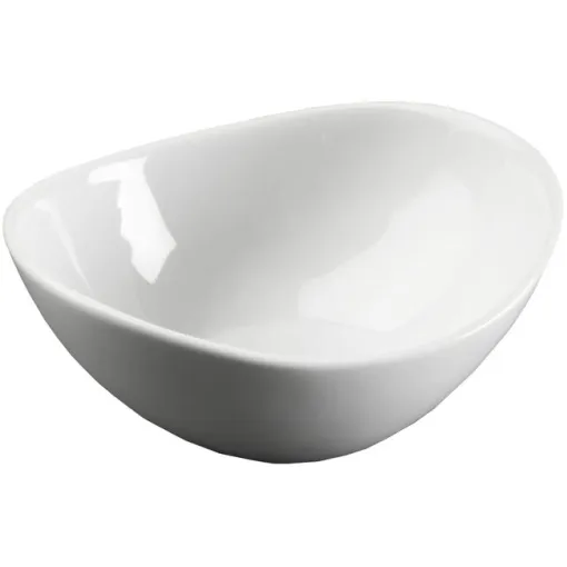 Bol ovalado blanco porcelana