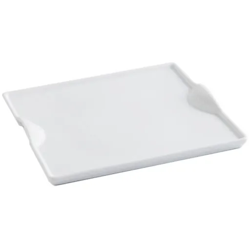 Plato Rectangular porcelana, 25,5cm