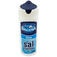 Sal marina fina LA BALLENA, salero 125 g Sal marina fina LA BALLENA, salero 125 g