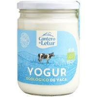 Yogur de vaca natural CANTERO de LETUR, frasco 420 g