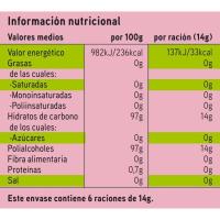 Caramelos de regalíz sin azúcar EROSKI, bolsa 90 g