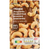 Anacardos fritos EROSKI, bolsa 175 g