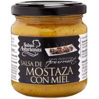 Salsa de mostaza con miel SALSAS ASTURIANAS, frasco 210 g