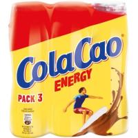 Batido de cacao COLA CAO ENERGY, pack 3x188 ml