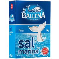 Sal marina fina LA BALLENA, paquete 1 kg Sal marina fina LA BALLENA, paquete 1 kg