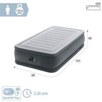 Colchón hinchable individual Dura Beam Fiber-Tech Comfort Plush INTEX, 99x191x46cm