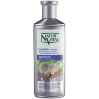Champú cabellos blancos-grises NATURALEZA Y VIDA, bote 300 ml