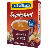 Sopinstant al Jerez con picatostes GALLINA BLANCA, caja 46,5 g