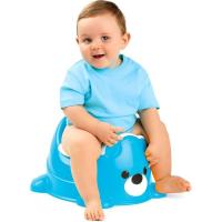 Orinal ergonómico con forma de osito en color azul, muy resistente MOLTO