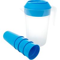 Jarra en plástico de 2 litros con 4 vasos CODIL, 1 ud