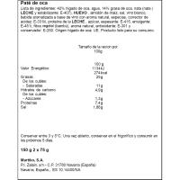 Paté de oca superior MARTIKO, pack 2x75 g