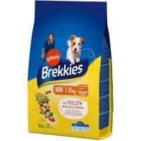 Alimento de pollo-buey-verdura perro mini BREKKIES, saco 3 kg