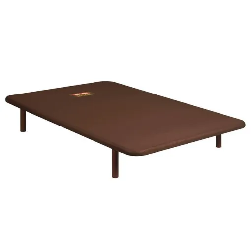 Base tapizada Divanlin 135x190 3D Wengué PIKOLIN Producto sin patas, se pueden adquirir en esta web