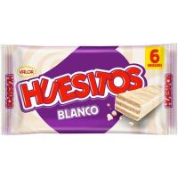 Chocolatina de chocolate blanco HUESITOS, pack 6x20 g Chocolatina de chocolate blanco HUESITOS, pack 6x20 g