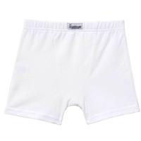 Bóxer infantil cerrado de algodón elástico, blanco ABANDERADO, talla 4