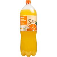 Refresco de naranja Zero EROSKI, botella 2 litros