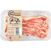 Bacón fino de cerdo Duroc EROSKI Natur, bandeja 300 g