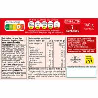 Salchichas Frankfurt EROSKI basic, pack 4x160 g