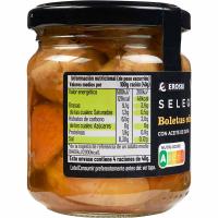Boletus en aceite de oliva EROSKI SELEQTIA, frasco 180 g