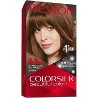 Tinte castaño medio N.43 REVLON COLORSILK, caja 1 ud