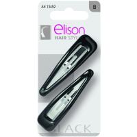 2 CLIP MED.ELISON CLASIC BLACK 2 CLIP MED.ELISON CLASIC BLACK