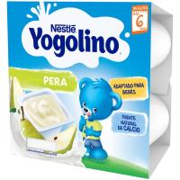 Yogolino de pera NESTLÉ, pack 4x100 g