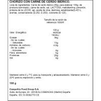 Chorizo ibérico NAVIDUL Gran Selección, sobre 100 g