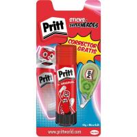 Barra Adhesiva Power de 43gr + corrector Micro Roller 5mmx6m PRITT