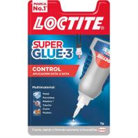Adhesivo super glue-3 control, aplicación gota a gota, multimaterial LOCTITE, 3 gr