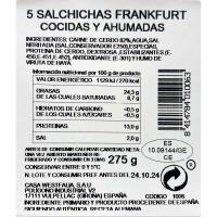 Salchicha Frankfurt CASA WESTFALIA, sobre 275 g