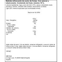 Refresco sin gas sabor limón DON SIMÓN, botella 1,5 litros