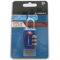 Candado combinación 3 discos cierre TSA, negro o azul ¿Cuál te llegará? ARREGUI