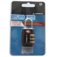 Candado combinación 3 discos cierre TSA, negro o azul ¿Cuál te llegará? ARREGUI