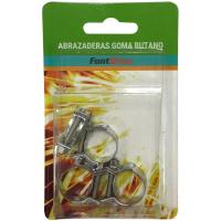 Abrazadera para manguera butano FONTBRICO, pack 4 uds
