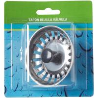 Cesto colador, válvula desagüe fregadero inox FONTBRICO, 1 ud